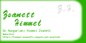 zsanett himmel business card